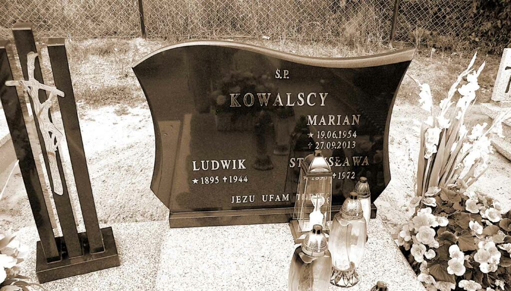 Ludwik Kowalski - cmentarz w Dębnie (zdjęcie udostępnił Michał Pawełczyk)