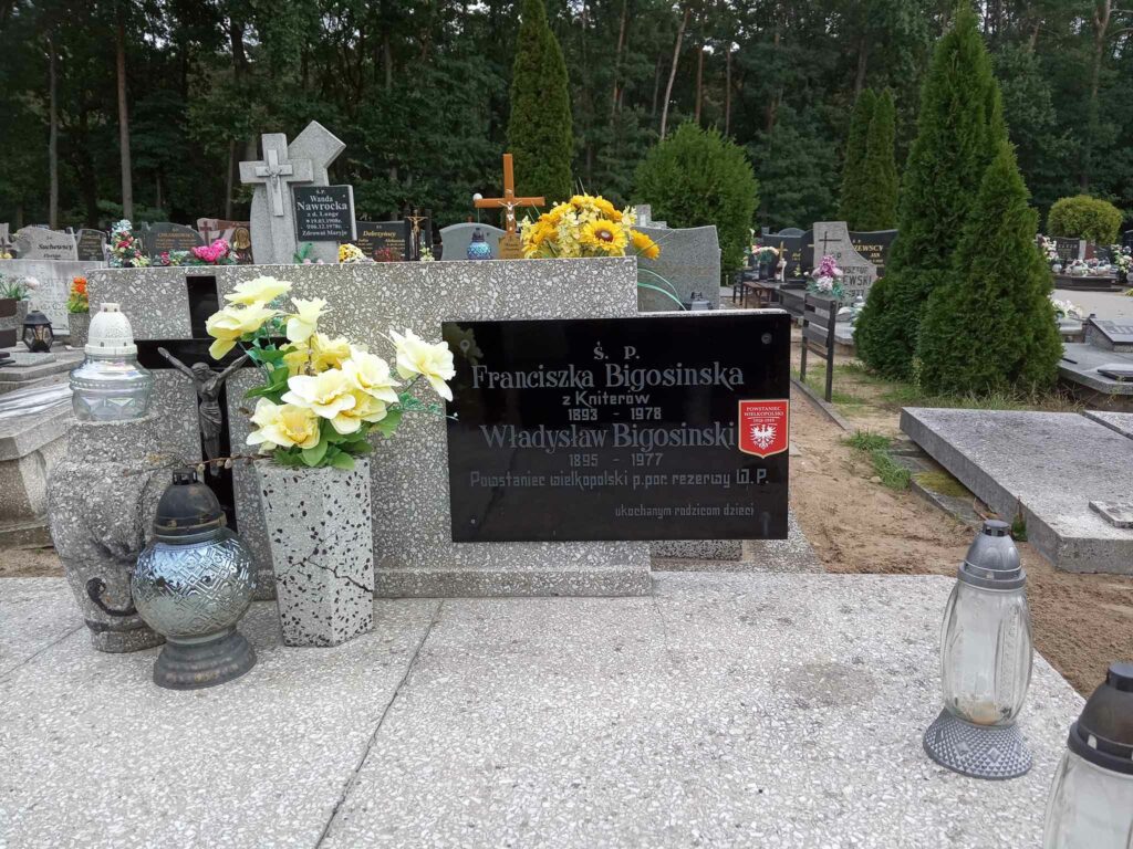 Władysław Bigosiński - cmentarz komunalny we Wrześni (zdjęcie udostępnił Remigiusz Maćkowiak)
