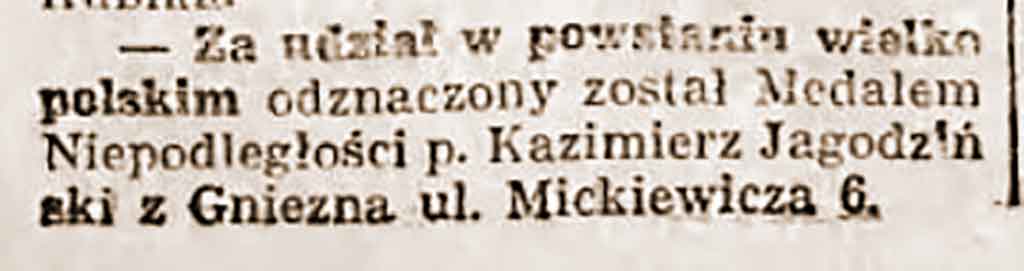 Kazimierz Jagodziński - Lech 1938-09-24 Nr 219