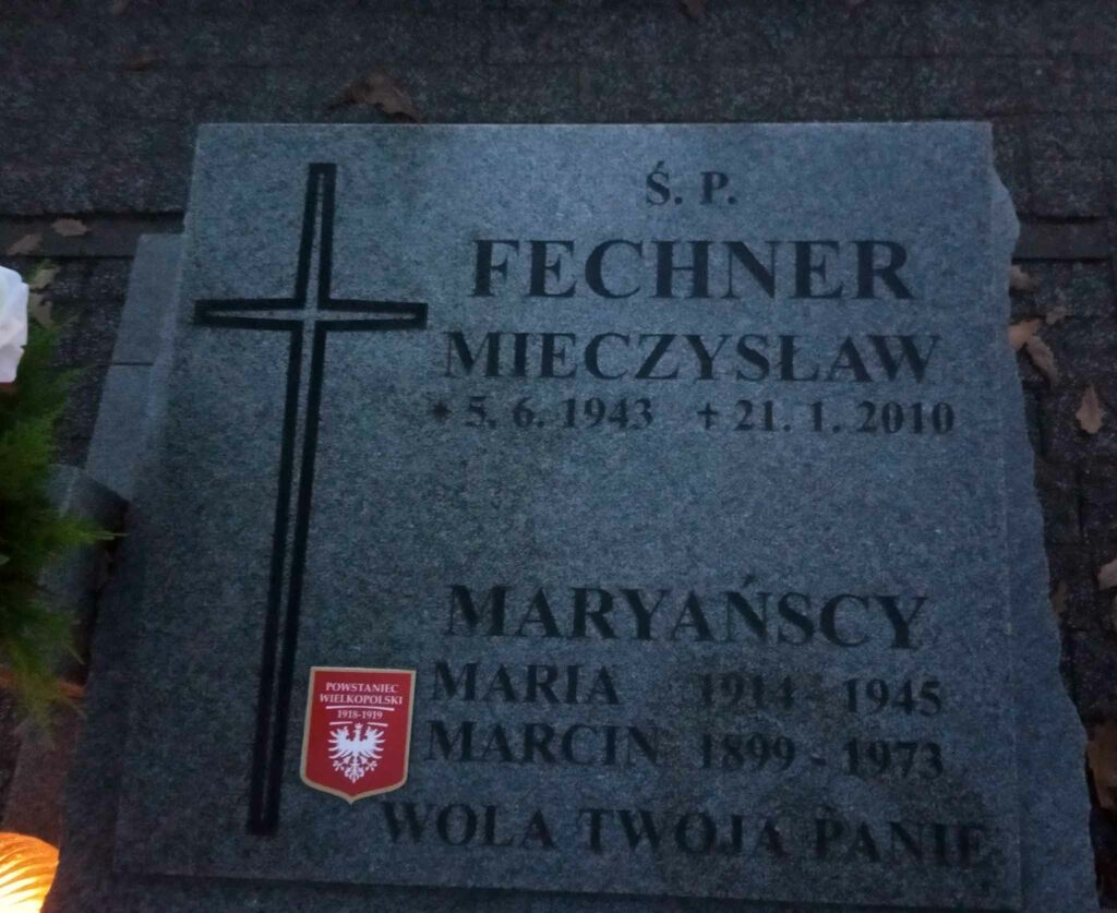 Marcin Maryański - cmentarz komunalny we Wrześni (zdjęcie udostępnił Remigiusz Maćkowiak)