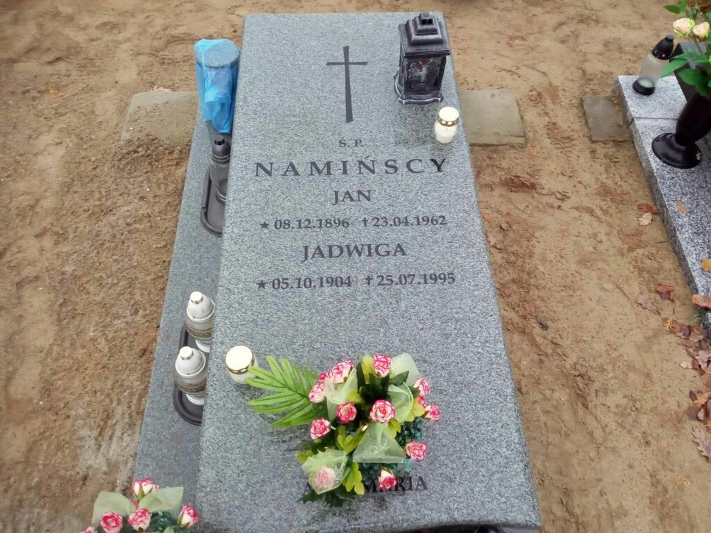 Jan Namiński - cmentarz komunalny we Wrześni (zdjęcie udostępnił Remigiusz Maćkowiak)