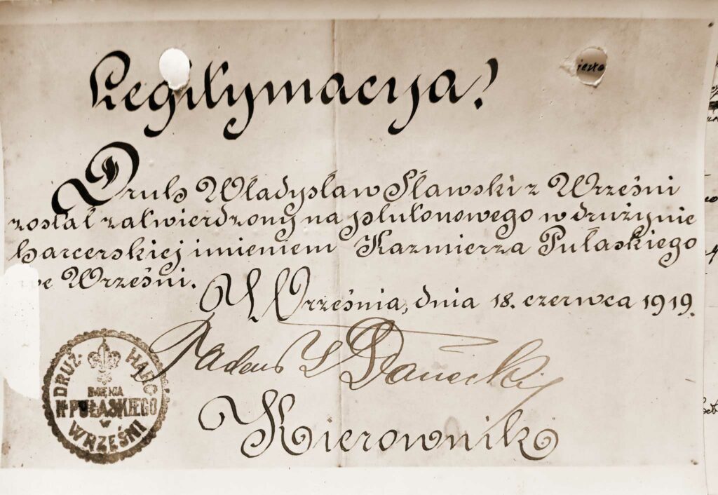 Władysław Sławski (dokument udostępnił Remigiusz Maćkowiak)