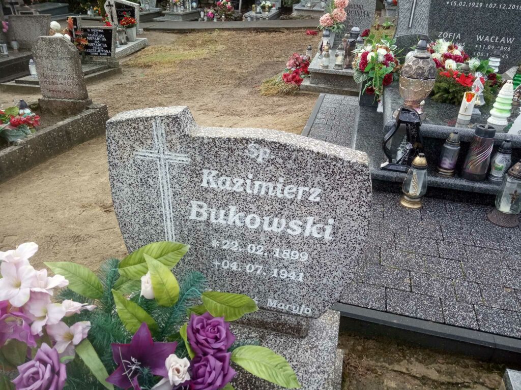 Kazimierz Bukowski - cmentarz parafialny w Targowej Górce (zdjęcie udostępnił Remigiusz Maćkowiak)
