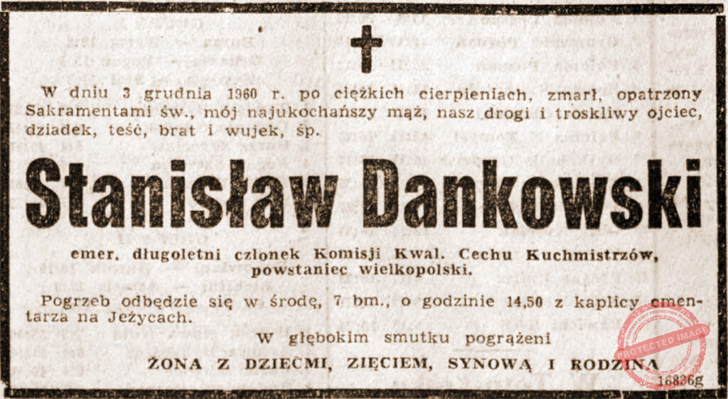 Stanisław Dankowski - Głos Wielkopolski nr 291 z 6.12.1960 r.