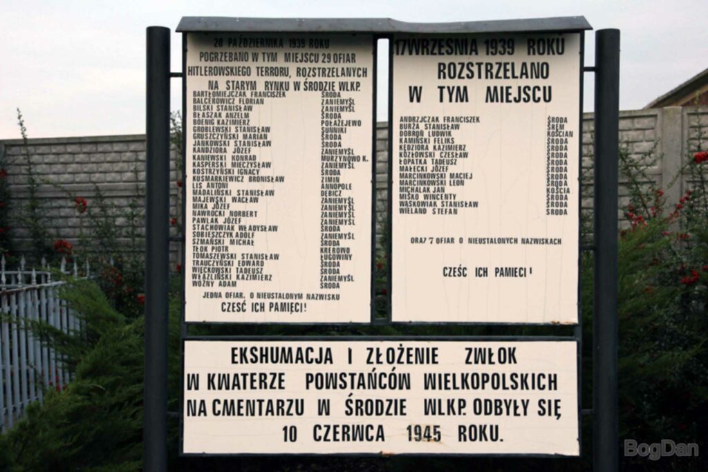 Wacław Majewski - tablica w Środzie Wielkopolskiej