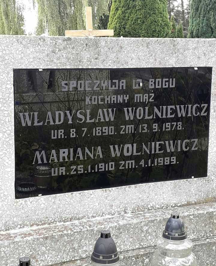 Władysław Wolniewicz - cmentarz w Kwidzynie (zdjęcie udostępnił Andrzej Gebel)