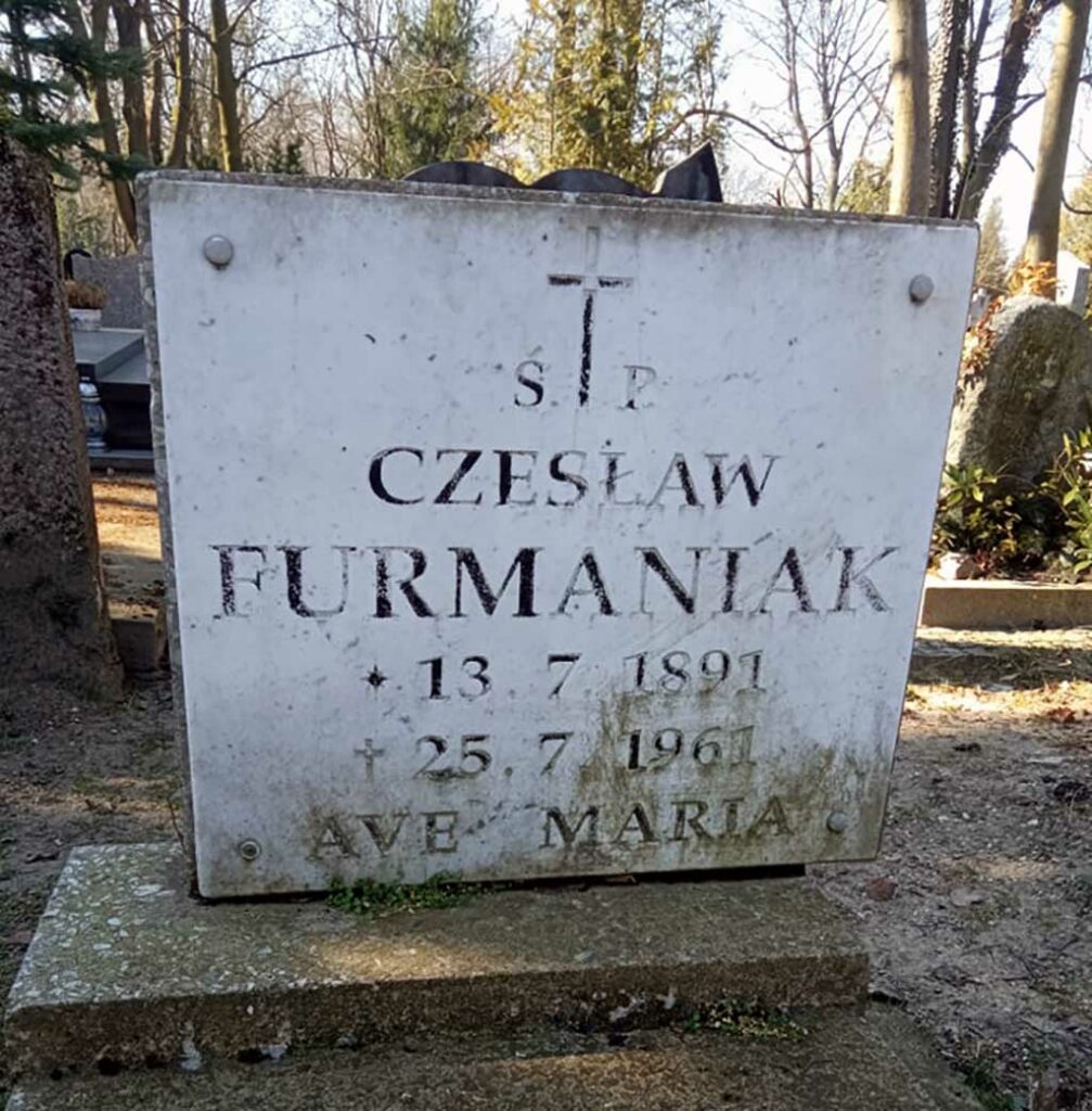 Czesłąw Furmaniak - cmentarz jeżycki w Poznaniu