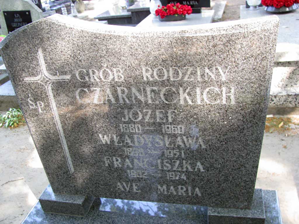 Józef Czarnecki - cmentarz Parafii pw. NMP Wniebowziętej w Ostrzeszowie