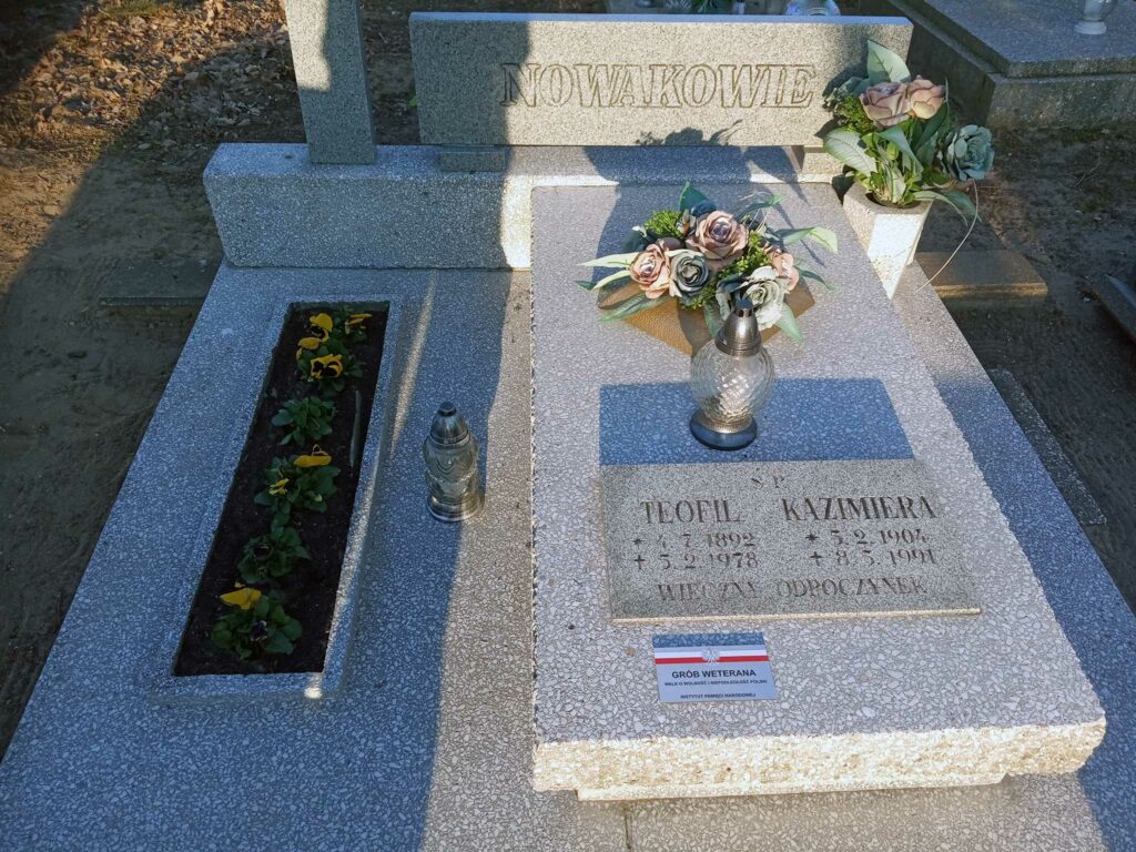 Teofil Nowak - cmentarz komunalny we Wrześni (zdjęcie udostępnił Remigiusz Maćkowiak)