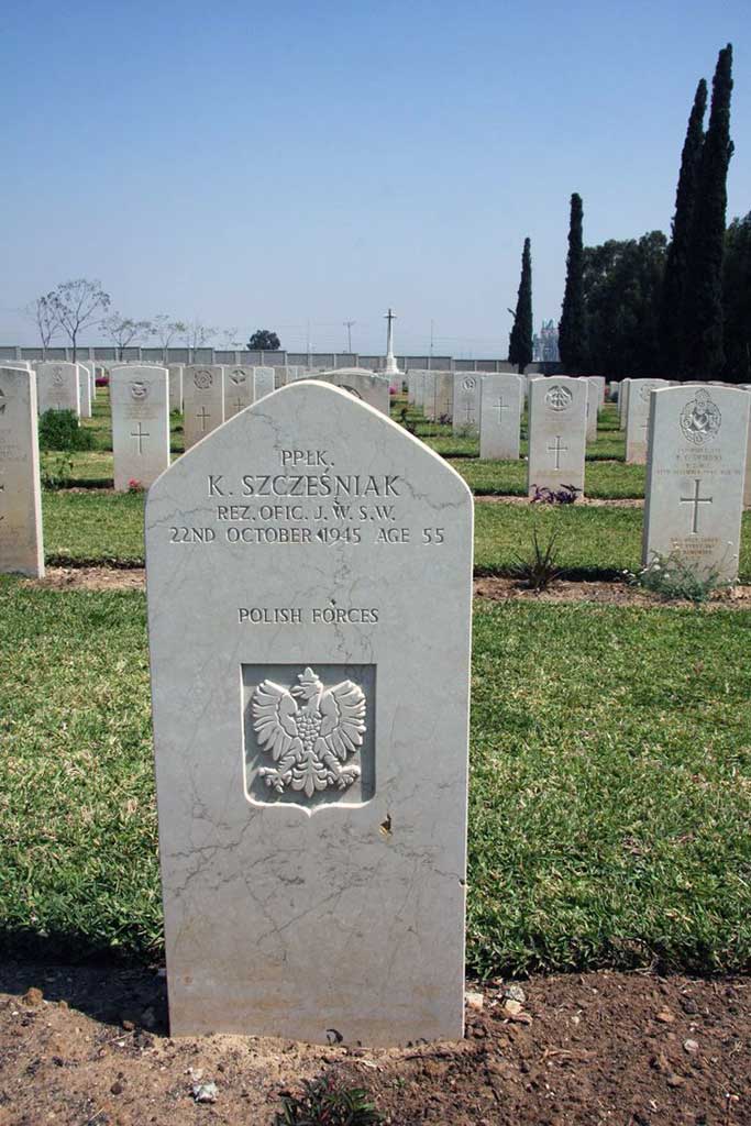 Kazimierz Szcześniak - Ramleh War Cemetery w Izraelu