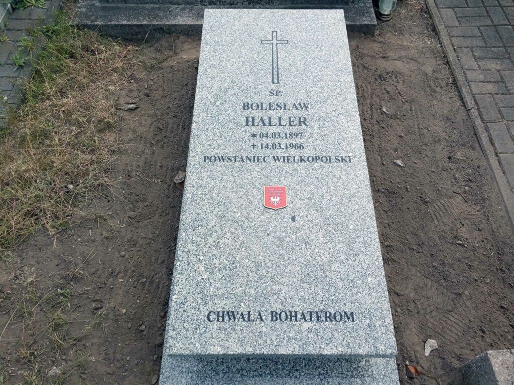 Bolesław Haller - cmentarz parafialny we Wrześni (zdjęcie udostępnił Remigiusz Maćkowiak)