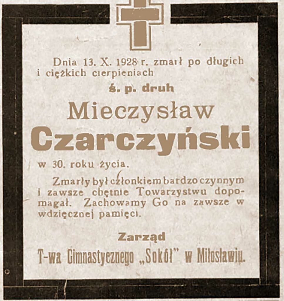 Mieczysław Czarczyński - Orędownik Wrzesiński 1928.10.18 R.10 Nr 120