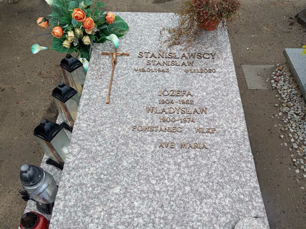 Władysław Stanisławski - cmentarz parafialny w Miłosławiu (zdjęcie udostępnił Remigiusz Maćkowiak)
