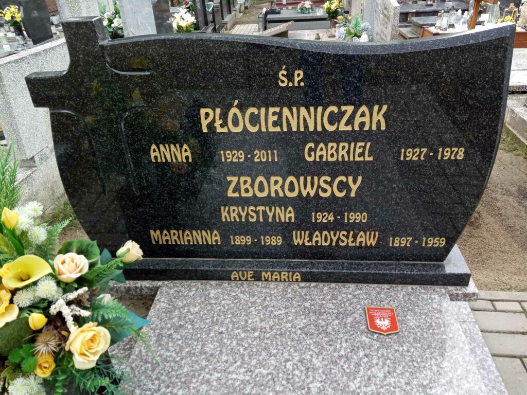 Władysław Romualad Zborowski - cmentarz  św.  Krzyża w Gnieźnie (zdjęcie udostępnił Remigiusz Maćkowiak)