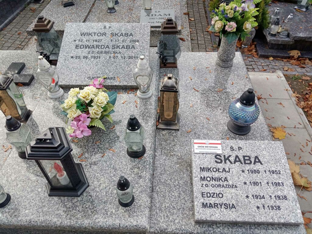 Mikołaj Skaba - cmentarz parafialny we Wrześni (zdjęcie udostępnił Remigiusz Maćkowiak)