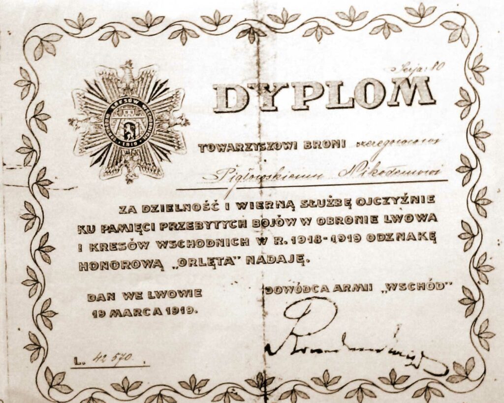 Nikodem Pigłowski (dokument udostępniła Dorota Janiak)
