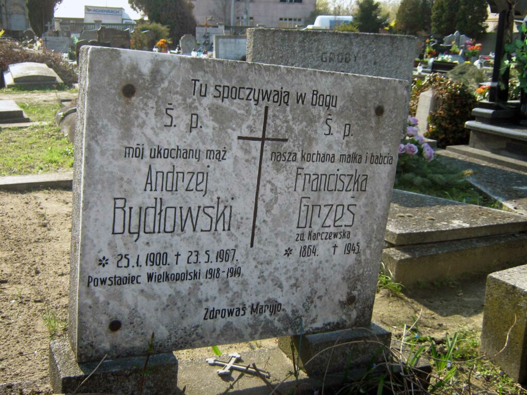 Andrzej Bydlowski - cmentarz parafialny we Wrześni - stary pomnik (autor zdjęcia: Remigiusz Maćkowiak)