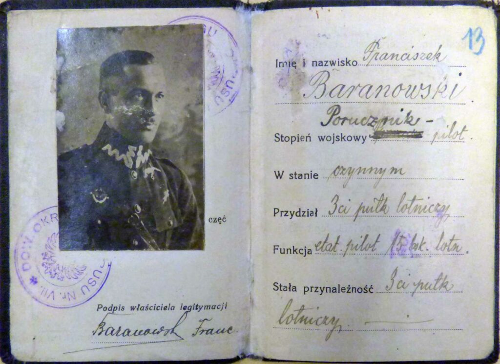 Franciszek Baranowski (dokument udostępniła Ewa Alicja Slomska)