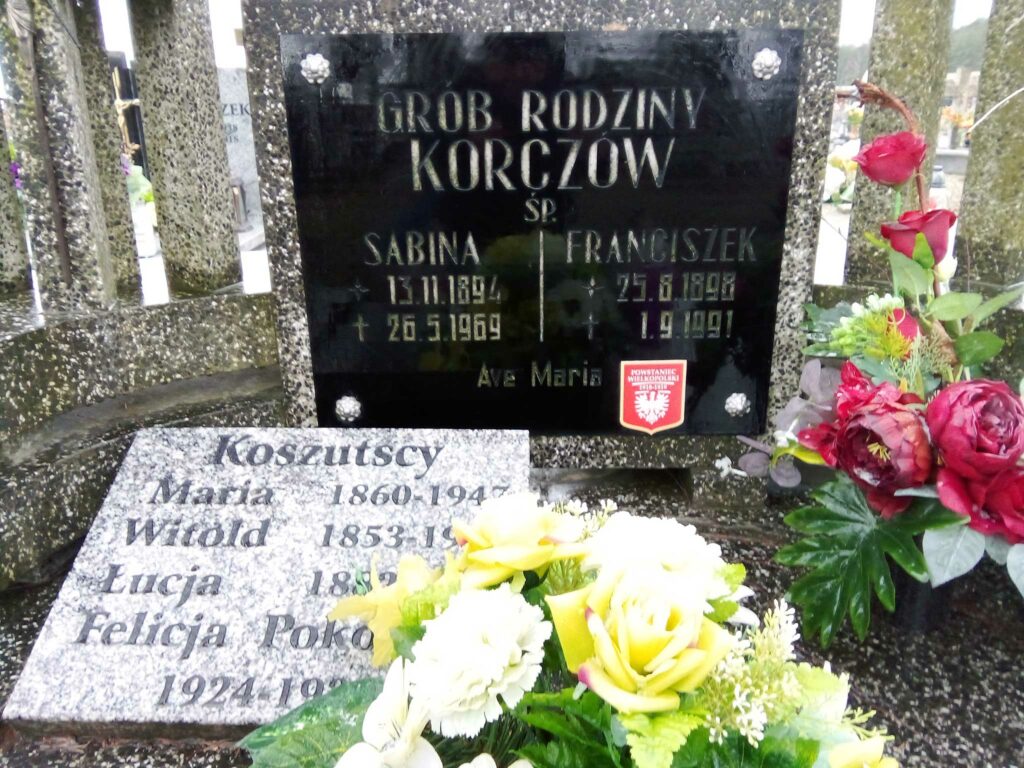 Franciszek Korcz - cmentarz parafialny w Sokolnikach (zdjęcie udostępnił Remigiusz Maćkowiak)