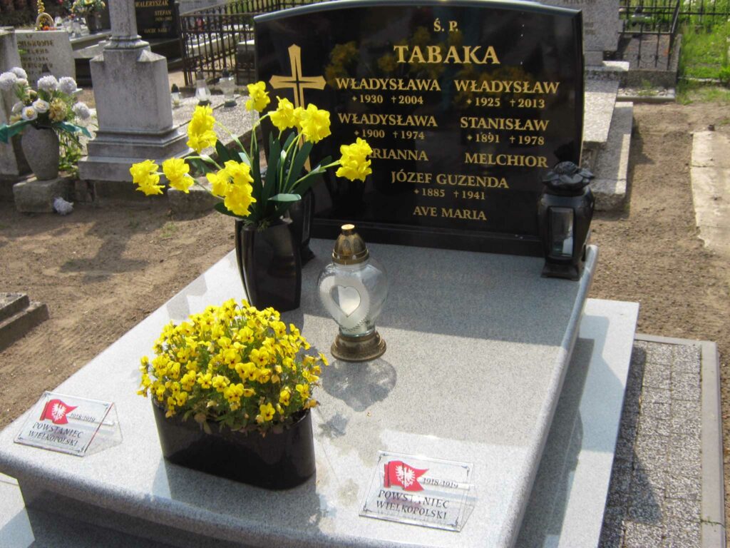 Józef Guzenda - cmentarz  parafialny w Miłosławiu (zdjęcie udostępnił Remigiusz Maćkowiak)