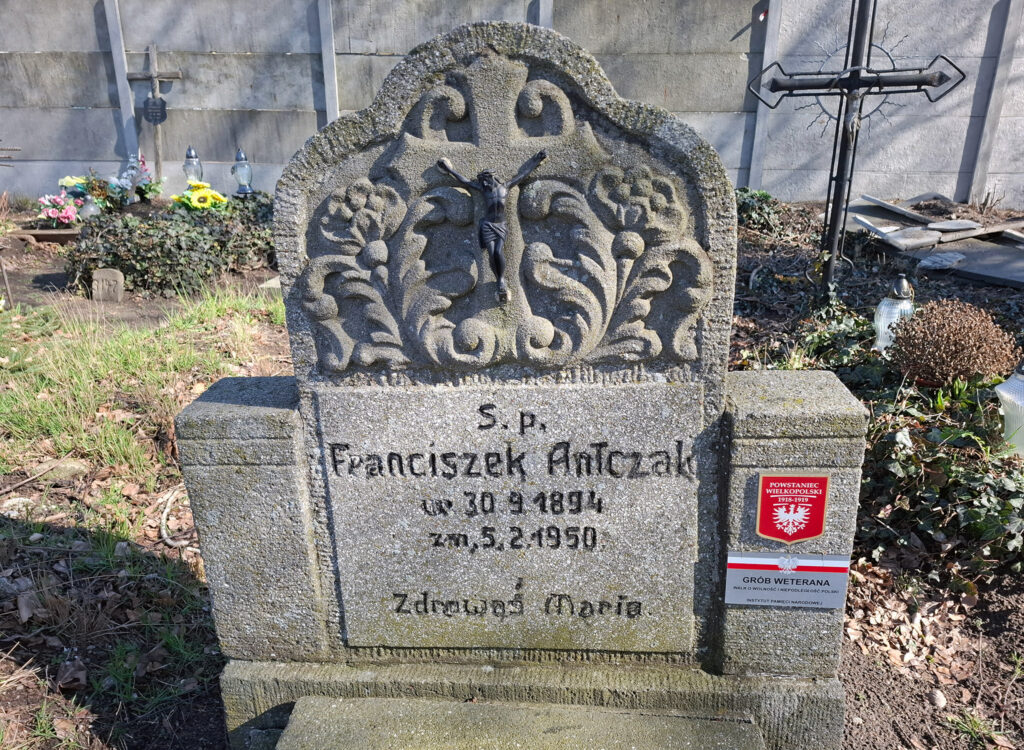 Franciszek Antczak - cmentarz parafialny we Wrześni
(zdjęcie udostępnił Jarosław Dominik Górski)