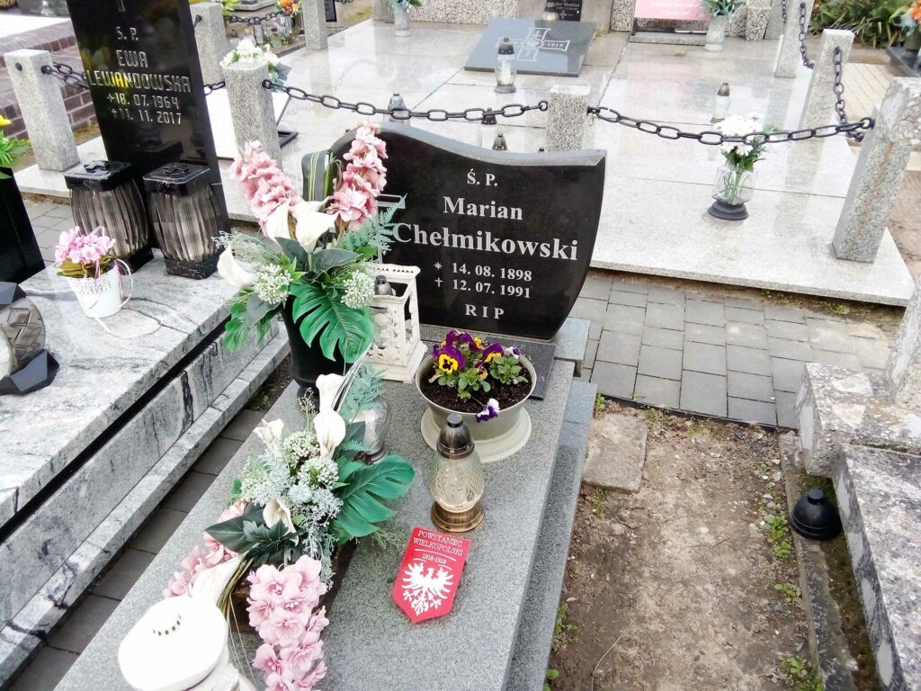 Marian Chełmikowski - cmentarz w Miłosławiu (zdjęcie udostępnił Remigiusz Maćkowiak)
