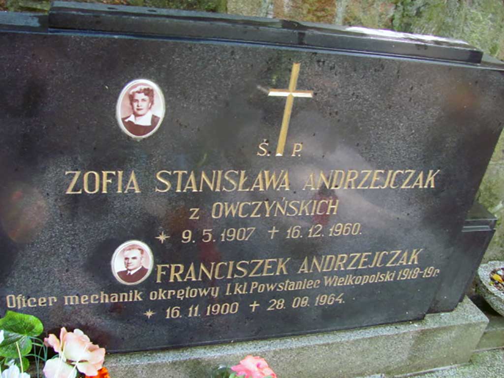 Franciszek Andrzejczak - cmentarz Witomiński w Gdyni
