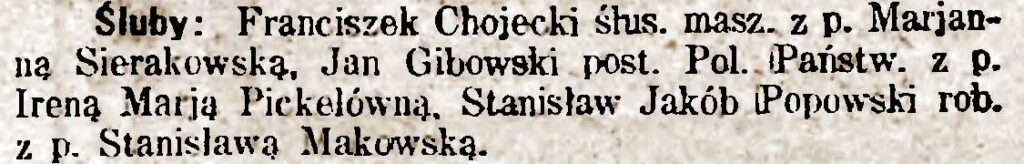 Jan Gibowski - Lech. Gazeta Gnieźnieńska nr 25 z 7.06.1923 roku