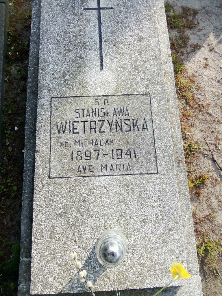 Stanislawa_Wietrzynska zd. Michalak - cmentarz parafialny we Wrześni (zdjęcie udostępnił Remigiusz Maćkowiak)