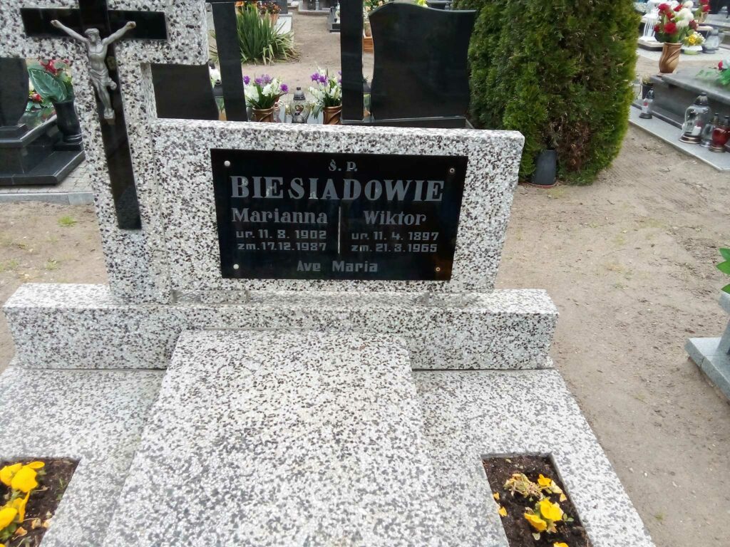 Wiktor Biesiada - cmentarz parafialny w Węgierkach (zdjęcie udostępnił Remigiusz Maćkowiak)