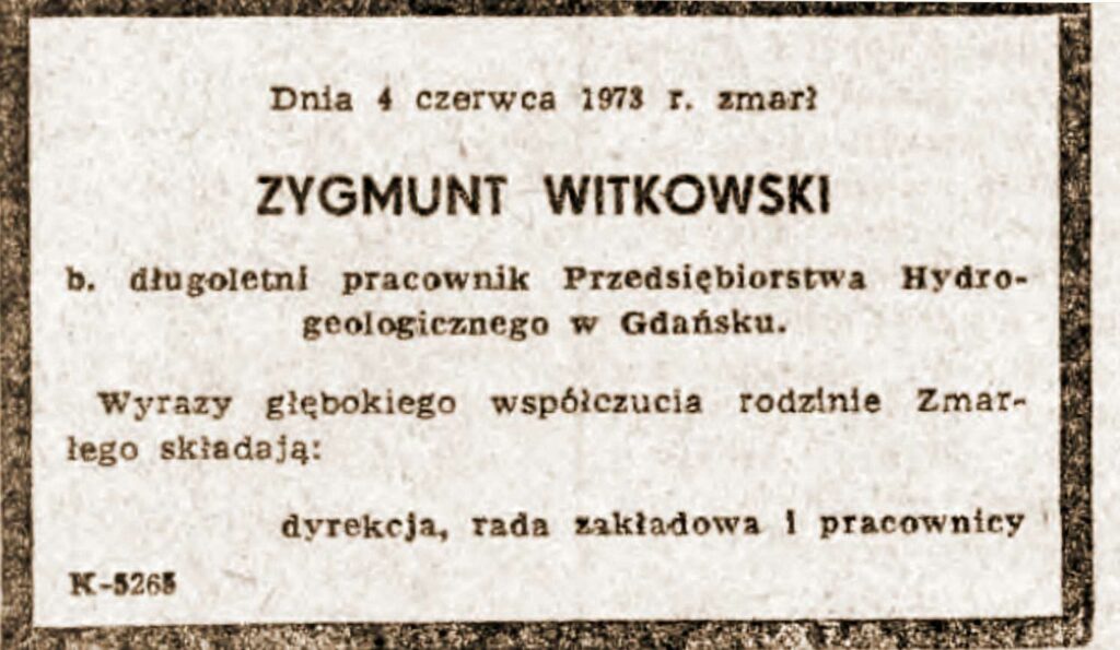 Zygmunt Witkowski - Dziennik  Bałtycki 134/1973