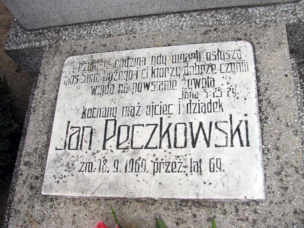 Jan Pęczkowski - cmentarz komunalny we Wrześni