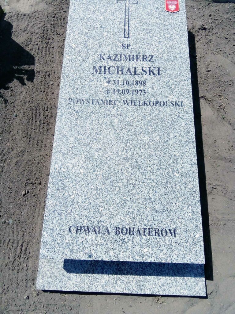 Kazimierz Michalski - cmentarz komunalny we Wrześni (zdjęcie udostępnił Remigiusz Maćkowiak)