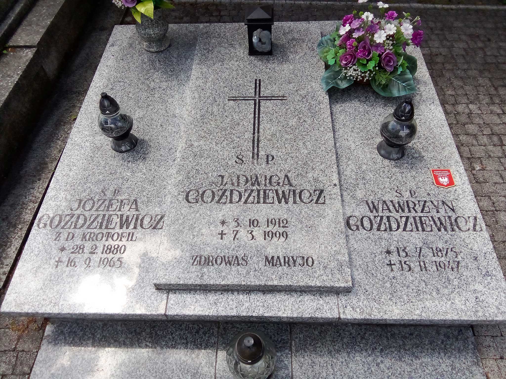 Wawrzyn Goździewicz - cmentarz parafialny we Wrześni (zdjęcie udostępnił Remigiusz Maćkowiak)
