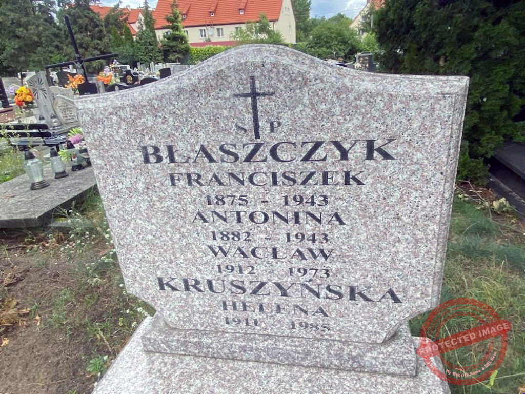 Franciszek Błaszczyk - nowy cmentarz parafii św. Apostołów Piotra i Pawła w Toruniu