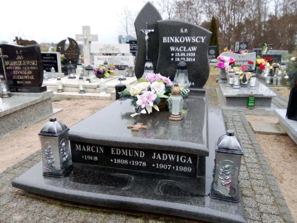 Edmund Binkowski - cmentarz parafialny w Murzynowie Kościelnym (zdjęcie udostępnił Remigiusz Maćkowiak)
