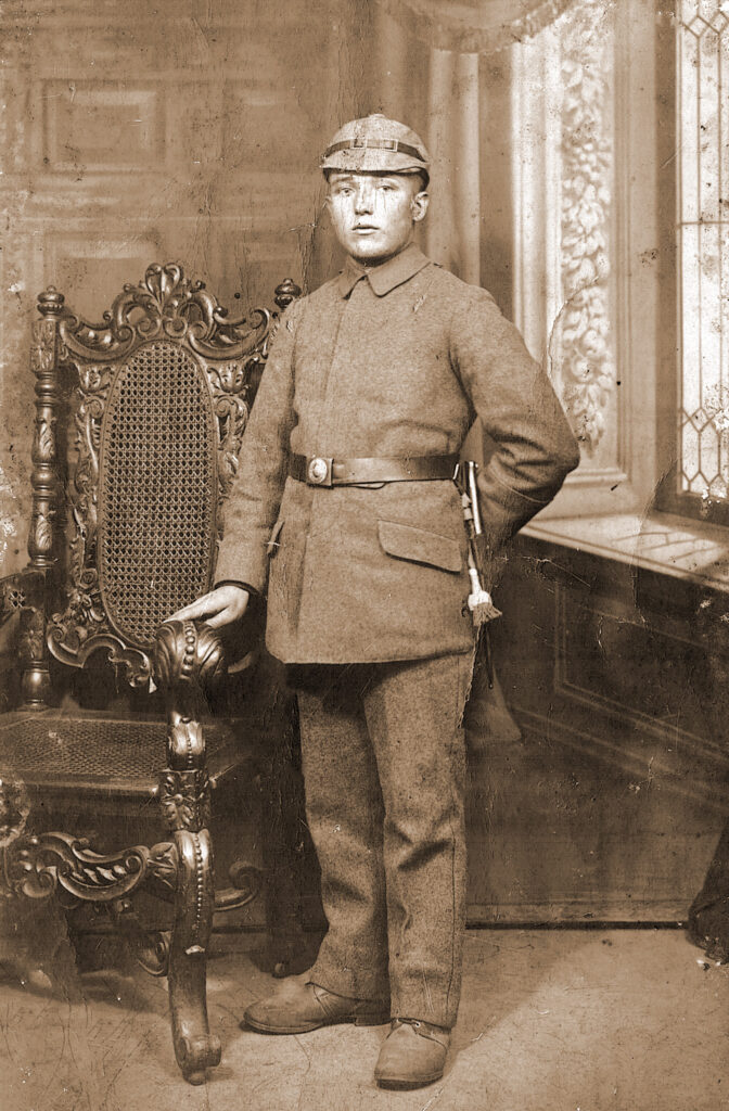 Ludwik Grześkowiak w wojsk pruskim (zdjęcie udostępnił Waldemar Grześkowiak)