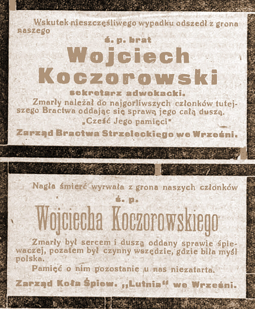 Wojciech Koczorowski - Orędownik Wrzesiński nr 104 z 10.09.1927 r.