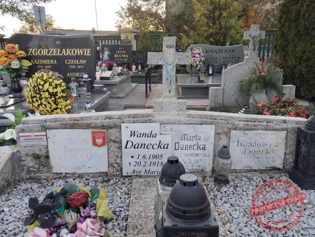 Marian Danecki - cmentarz parafialny we Wrześni (zdjęcie udostępnił Remigiusz Maćkowiak)