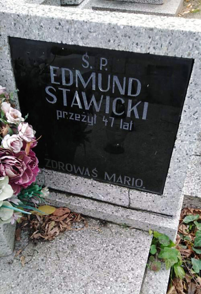 Edmund Stawicki - cmentarz w Pleszewie