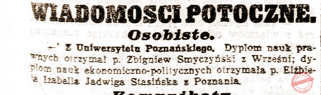 Zbigniew Smyczyński - Kurjer Poznański R.19, nr 23 (27 stycznia 1924)
