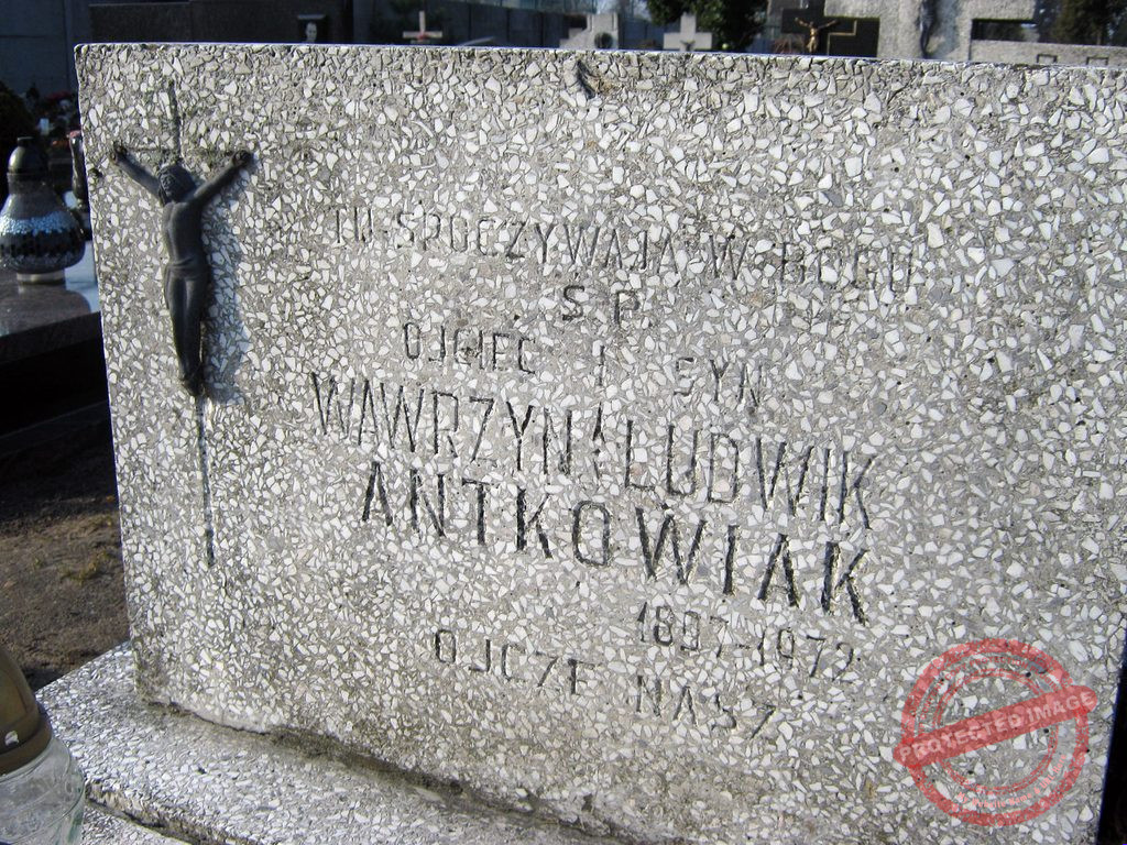 Ludwik Antkowiak - cmentarz parafialny we Wrześni