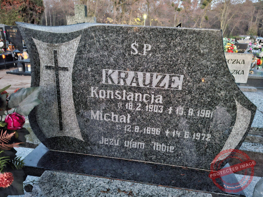 Michał Krause - cmentarz komunalny we Wrześni (zdjęcie udostępnił Jarosław Dominik Górski)