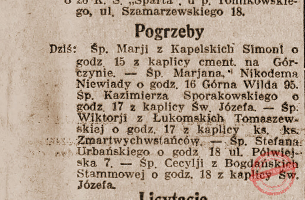 Kazimierz Sporakowski - Kurier Poznański R27 nr 216 z dnia 1932.05.13 