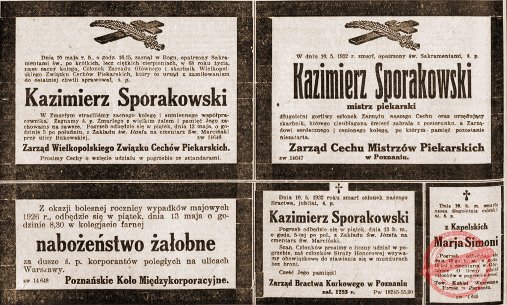 Kazimierz Sporakowski - Informator Piekarski Cechów Piekarskich R1 nr 03 Poznań czerwiec 1932 r.