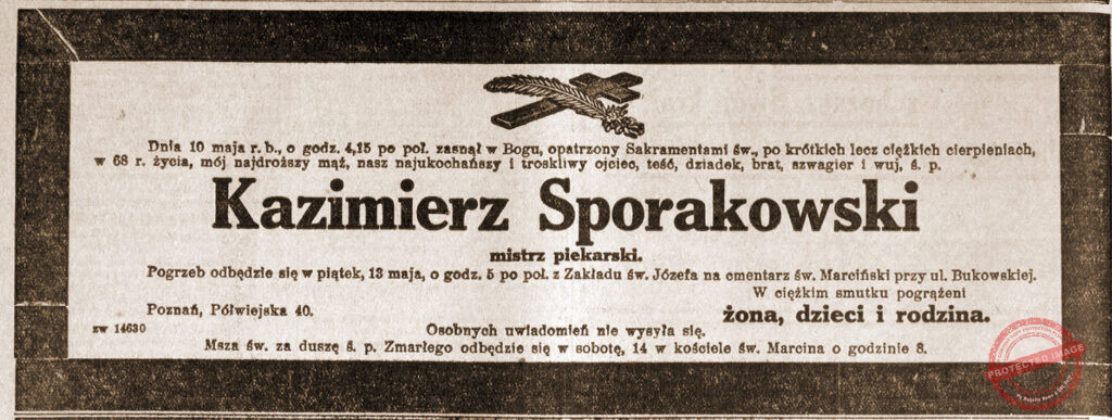 Kazimierz Sporakowski - Kurier Poznański R27 nr 213 z dnia 1932.05.11