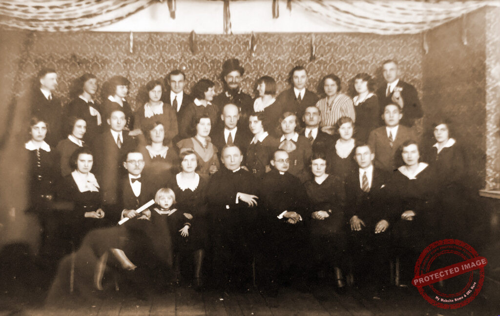 Bronisław Aantoni Kaźmierczak - chór kościelny, grudzień rok 1934 (zdjęcie pochodzi z Sali Historii Witkowa)