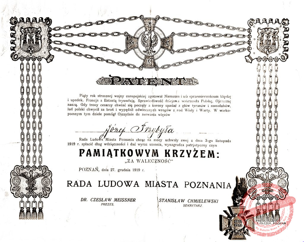 Józef Przybyła (dokument udostępnił Jerzy Obecny)